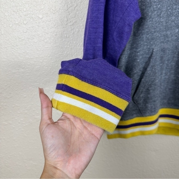 NFL Team Apparel Minnesota Vikings Graphic Pullover Hoodie Size Medium Men - Picture 5 of 11